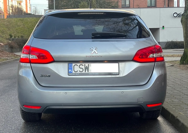 Peugeot 308 cena 27700 przebieg: 245000, rok produkcji 2014 z Brusy małe 436